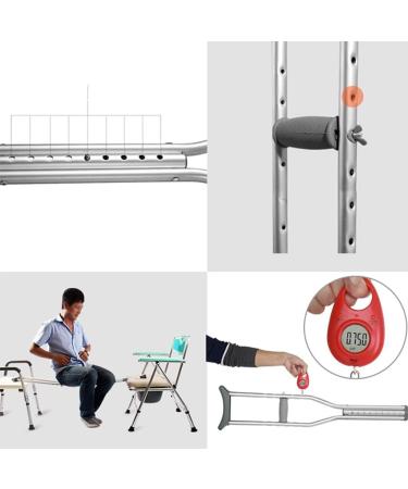 Crutches for Adults Underarm Crutches 1 pair underarms crutches lightweight elderly adults height-adjustable walking sticks anti-skid walking rehabilitation Great for Travel or Selfless dedication - Buy Online on GoSupps.com