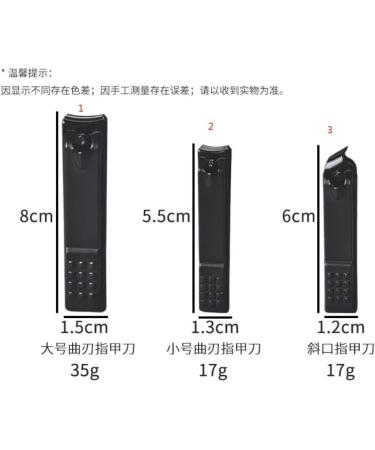 Nail Clippers 1PC Black/Silver Nail Clippers Stainless Steel Nail Clippers Professional Nail Trimming Tool Toenail Clippers (Color : A3) - Buy Online on GoSupps.com