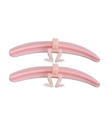 Sonew Eyelash Separator Tool Set Washable Reusable Silicone Base and Legs Lash Extension Assisted Tool for Eyelashes Lifting (Roseate)