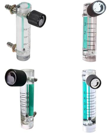 Jkowueom 0.1-5LPM 1L Oxygen Meter Flowmeter with Control Valve for Oxygen Air - Buy Online on GoSupps.com