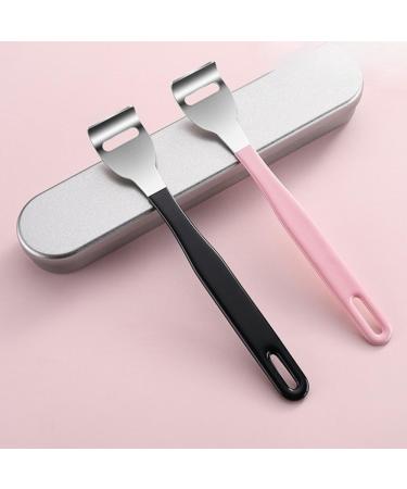 Buy Stainless Steel Tongue Scraper - Fight Bad Breath & Enhance Oral Care | Travel Essentials for Fresh Breath (Black - Buy Online on GoSupps.com