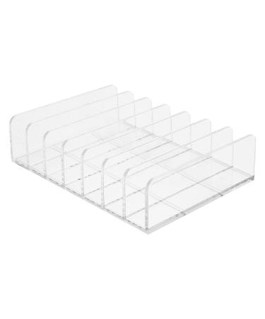 LALAFINA Makeup Organizer Drawer Organizer Portable Clear Practical Makeup Beauty Organizer Eyeshadow Palettes Organizer Vanity Organizer Eyeshadow Holder Makeup Organizer Drawers Transparent 17x12.5cm