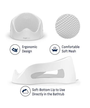 Angelcare Baby Bath Support (Grey) | Ideal for Babies Under 6 Months - Buy Online on GoSupps.com