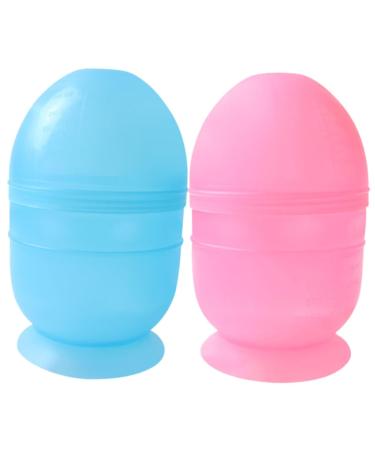 2 pi ces Bol de Teinture Cheveux Shaker Bleu et Rose avec Graduation pour M lange Pr cis Couleur Cheveux DIY Salon et Usage Personnel