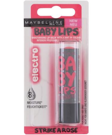Maybelline Baby Lips Electro Lip Balm - Strike A Rose - Buy Online on GoSupps.com