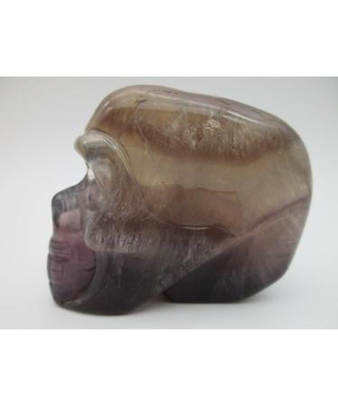 Natural Crystal Rough Big 389g Natural Fluorite Carved Skull Realistic Fengshui Stone Minerals Crystal Christmas Specimens Reiki - Buy Online on GoSupps.com