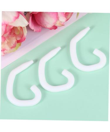 Buy Besportble 60pc Ear Hook Holders & Tape | Extension Face Cover Accessories for Ear Protection - White Cable Buckles & S-Hooks - Buy Online on GoSupps.com