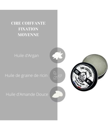 man's beard - Medium shine wax medium hold for hair - Ingredients of natural origin - 90 ml - 100% Made in France - Buy Online on GoSupps.com