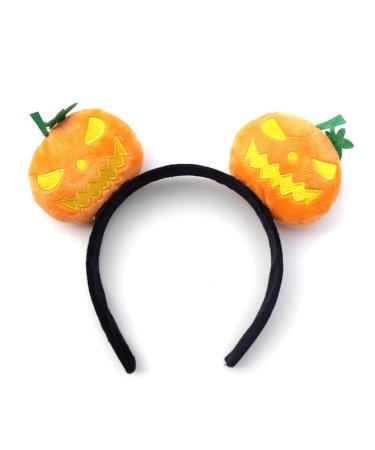 TQUXNGA Halloween Pumpkin Headwear Hair Hoop Soft Fabric Cartoon Headband for Pumpkin Party Decorations 2
