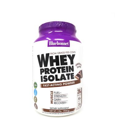 Bluebonnet Nutrition Whey Protein Isolate Natural Chocolate 2 lbs (924 g)
