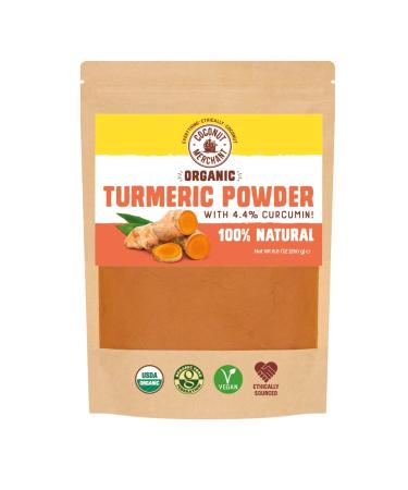 Coconut Merchant Organic Turmeric Powder 250g | Ethically Sourced | Non-GMO | 100% Natural | Vegan | Gluten Free | for curries soups or Smoothies (250g) Turmeric 250.00 g (Pack of 1)
