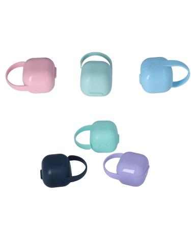 Pack of Non-Toxic Pacifier & Nipple Protector Covers - Safe Holder Containers for Babies in 6 Colors | International Shipping Available - Buy Online on GoSupps.com