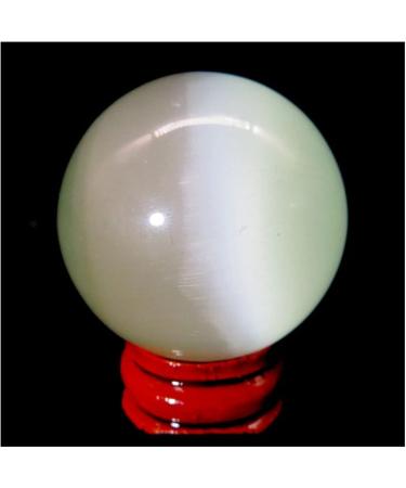 Ornament 1pc Natural White Cat Eye Stone Quartz Crystals Sphere Balls for Gift (Color : 1pc 90-100mm) - Buy Online on GoSupps.com