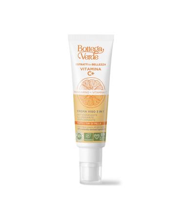 Bottega Verde Bottega Verde Beauty Extracts Vitamin C+ 3-in-1 Face Cream Mandarin + Vitamin C- Antioxidant Brightening Even Skin Tone (50 ml) All Skin Types