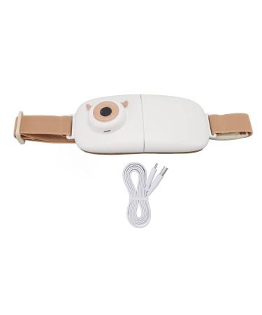 Fast heating pillows foldable menstrual pain belt digital display USB recharge fast heating waist heat belt for women brown