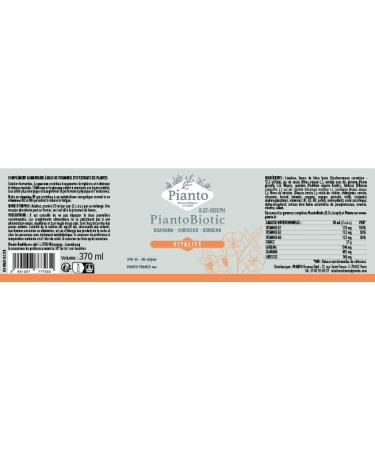 VITALITY PiantoBiotic (ex B.St-Joseph): tonic effect energy | convalescence | endurance sport | Concentrated supplement of phyto-active ingredients: guarana ginseng hibiscus nutrients vitamins - Buy Online on GoSupps.com