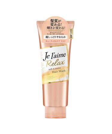 Kose Je l'aime Relax Deep Hair Treatment Hair Mask 230g - Soft & Moist - For Hard Hair (Green Tea Set)