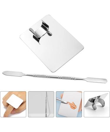 TEHAUX Palette de M lange Fondation en Acier Inoxydable Spatule Outil Maquillage Compact pour Usage en Salon et Maquillage Artistique - Buy Online on GoSupps.com