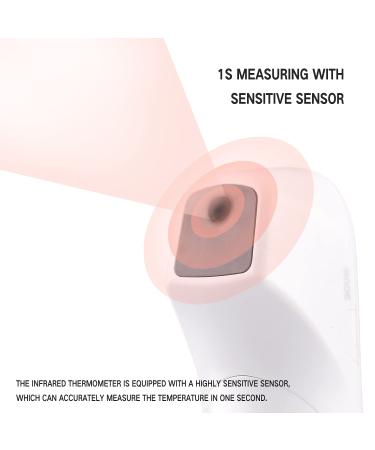 Kinbontop No-Touch Infrared Thermometer - LCD Screen, Memory Recall, Fever Alarm - Handheld Design for Adults, Children, Infants - Buy Online on GoSupps.com