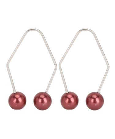 2 Pairs Dimple Maker Dimple Trainer For The Face Portable Easy To Wear Smile Beauty Dimple Exerciser For Cheek Face (Dark Red)