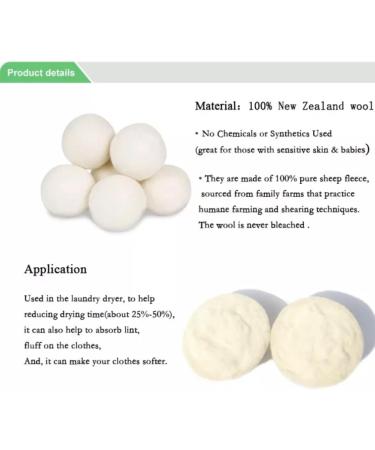 100% Natural Wool Dryer Balls for Eco-Friendly Fabric Softening - Buy Online on GoSupps.com
