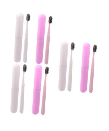 CLISPEED 6 Pcs Toothbrush Set Ordinary Toothpaste Toothbrush Head Travel PP Raw Material