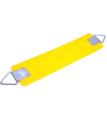 AGPTEK Swing Seat, 30.4 x 6 x 0.27 Inch Yard Swing for Kids & Adults with Metal Triangle Ring - Yellow (300KG /660LB Weight Limit)