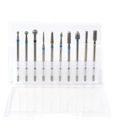 Nail Drill Heads Grinding Set Rotate Milling Cutter Manicure Pedicure Tools for Exfoliating Grinding Polishing Nail Removing(C)