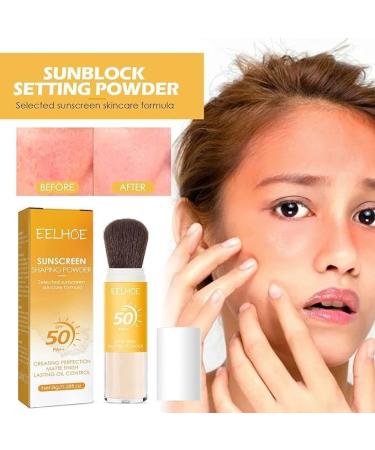 ZHBiwmatn 2024 New ineral unscreen owder Spf 50 Translucent Setting owder Brush Blurring Setting owder with Spf Face Makeup Puffs ineral Powder unscreen for Face Hair Scalp akeup Brush Sun creen owder (2pcs) - Buy Online on GoSupps.com