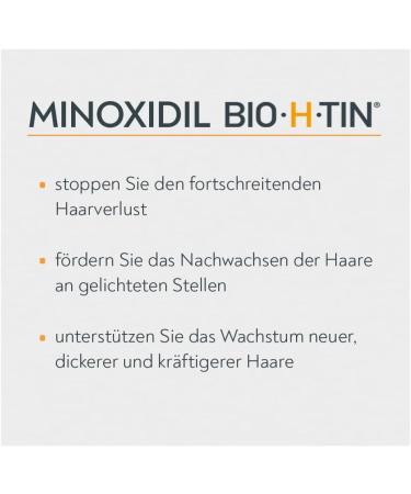 Minoxidil Bio-H-Tin 50 mg/ml Spray - Combat Hereditary Hair Loss | 3 x 60 ml + Gentle Care Shampoo (8 ml) - International Shipping Available - Buy Online on GoSupps.com