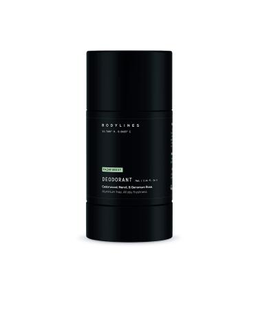 Bodylines All Natural Deodorant Aluminium Free Vegan Non staining formula Baking Soda Free - Sensitive Skin RAINFOREST - Cedarwood Neroli Geranium Spearmint & Bergamot 30ml