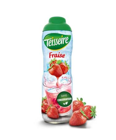 TEISSEIRE - Strawberry Syrup 600 ml - ( Pack of 4 )