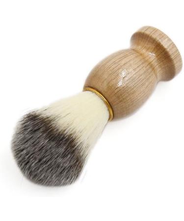 Ruilogod Badger Bristle Shaving Brush - 11cm Wooden Handle for Men | Premium Barber Cleaning Tool - Buy Online on GoSupps.com