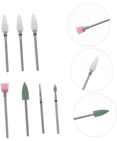 POPETPOP 2 Sets Nail Clipper Grinding Head Nail File Drill Bit for Nails Nail Kits Nails Tools Nails Gel Polishing Tool Nails Cuticle Remover Nails Supply Care Tungsten Steel Nail Drill - Buy Online on GoSupps.com
