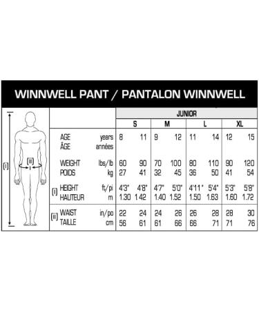 Winnwell Junior AMP500 Hockey Pants - Large Navy | Protective Gear for Ice & Street Hockey - Buy Online on GoSupps.com