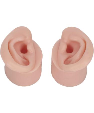 Ear Model Portable Jewelry Display 1 Pair Practice Ear Model for Piercing Salon for Novice (Medium Skin Color) - Buy Online on GoSupps.com