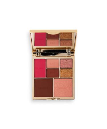 Revolution Pro True Love Eye & Face Palette Face Blusher/Bronzer/Highlighter x4 Eyeshadow Pans 7 Pan Multi-Use Makeup Palette Matte & Shimmer Finish Medium - Dark Skin Tones Medium - Deep - Buy Online on GoSupps.com
