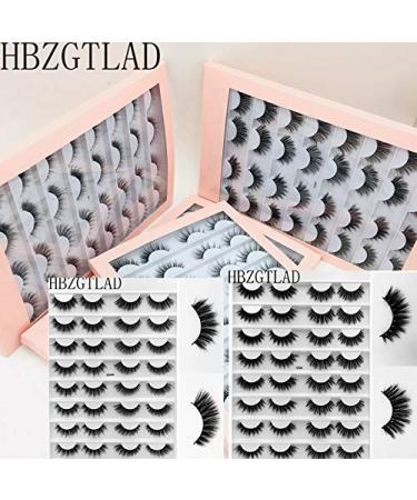 HBZGTLAD 16 Pairs 3D Mink Lashes | Long Volume Natural False Eyelashes for Glam Makeup | International Shipping - Buy Online on GoSupps.com