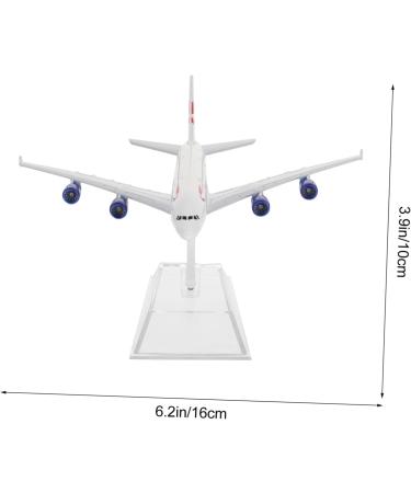 Abaodam 1pc Airplane Model Ornament Decor for Office Metal Airplane Decor Airplane Shape Decor Airliner 3D As Shown 16x14cm - Buy Online on GoSupps.com