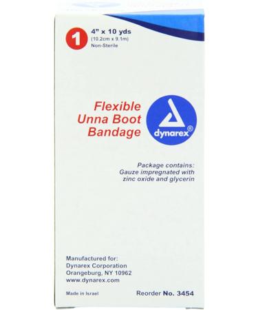 Dynarex Corporation Unna Boot Bandage Impregn 4X10yd - 1 Pack - Buy Online on GoSupps.com