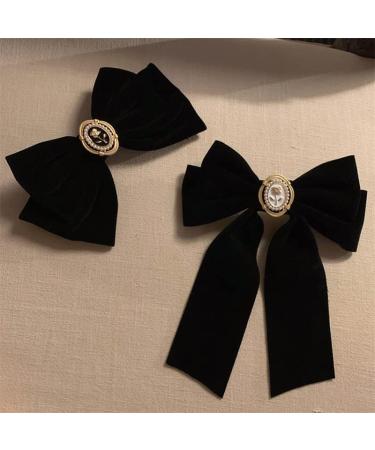 Bow Hair Pins Velvet Hair Clips Barrette Gift for:Girl friend/wife/mom/woman/ girls - Buy Online on GoSupps.com