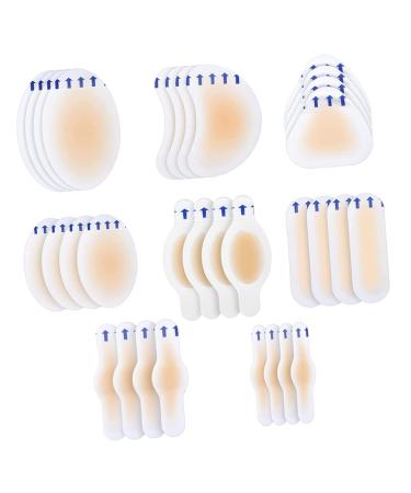 Healeved 32pcs Foot Protector Sneaker Heels Weather Sealing Tape High Heels for Women Feet Pads Blister Bandages for Feet Shoe Heel Cushion Pads Foot Care Stickers Invisible Heel Grips Skin 6.2X4.2CM