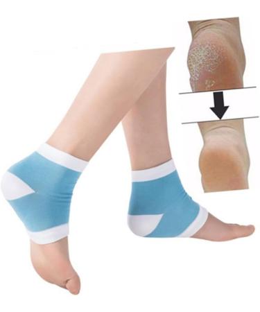 FRCOLOR 1Pair Forte Natural Fiber Cotton Fabric Foot Care Products Comfortable Socks feet Care Sky Blue Socks Feet Heel Socks Antichapping Socks Whitening Socks Anti Cracked feet Gel medium - Buy Online on GoSupps.com