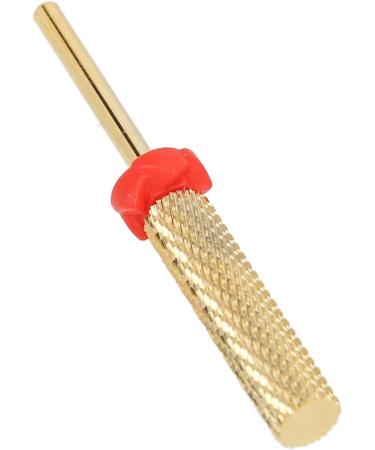 Barrel Nail Drill Bit Dead Skin Removal High Strength Pedicure Nail Drill Bit Flat Top Multipurpose Gold for Acrylic Nails (128#-F) - Buy Online on GoSupps.com