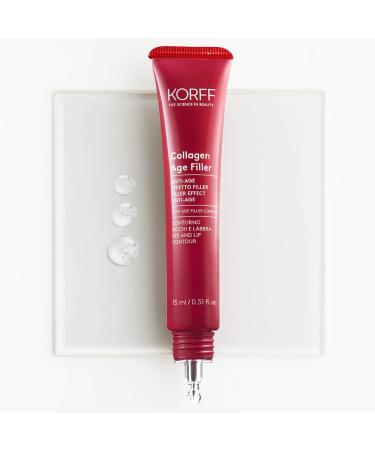 Korff Collagen Age Filler Eye & Lip Contour - Marine Collagen & Vitamin PP | 15ml - Anti-Aging Skincare - Buy Online on GoSupps.com