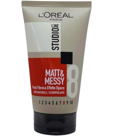  L'OR AL L'OREAL STUDIO LINE MATT & MESSY Fiber Paste for Hair Matte Effect Natural Look 150ml - Buy Online on GoSupps.com