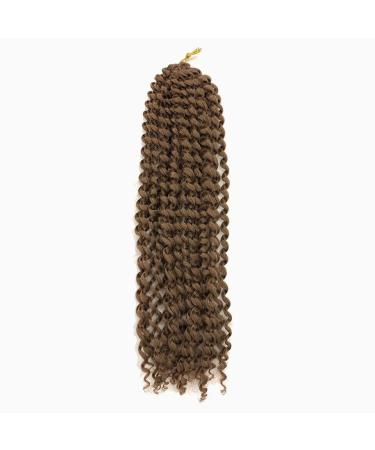 Just Another One 24-inch Synthetic Passion Twist Braiding Hair Fluffy Spring Bomb Crochet Hair Extensions For Women Girls & Unisex - Brown 30 Brown 24