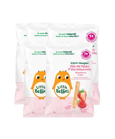 Little Bellies Organic Strawberry Pick-Me Sticks Pack of 5 80g