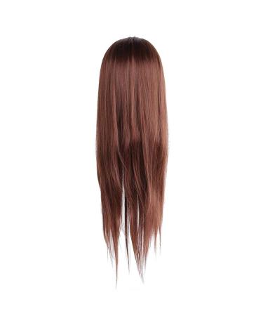 Hairdresser Practice Head - Dark Brown Shear Doll for Hair Styling & Salon Display - Buy Online on GoSupps.com