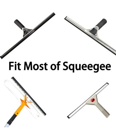 Window Squeegee Refills Replacement Squeegee Rubber Window Cleaning Tool Part Shower Cleaner 2 Colors for Bathroom Glass Black - Buy Online on GoSupps.com